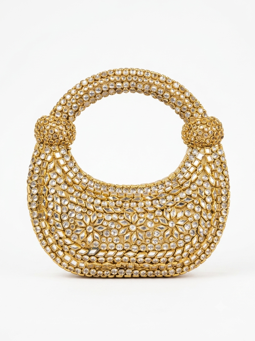 Kundan Handle Clutch
