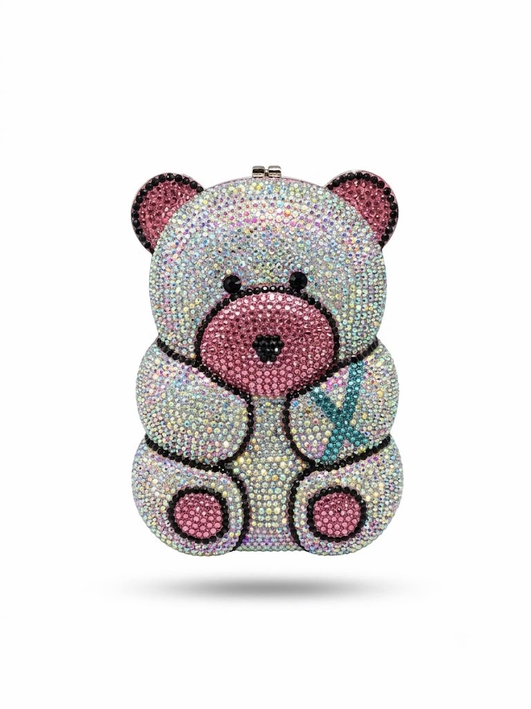 Swarovski Crystal Teddy Clutch