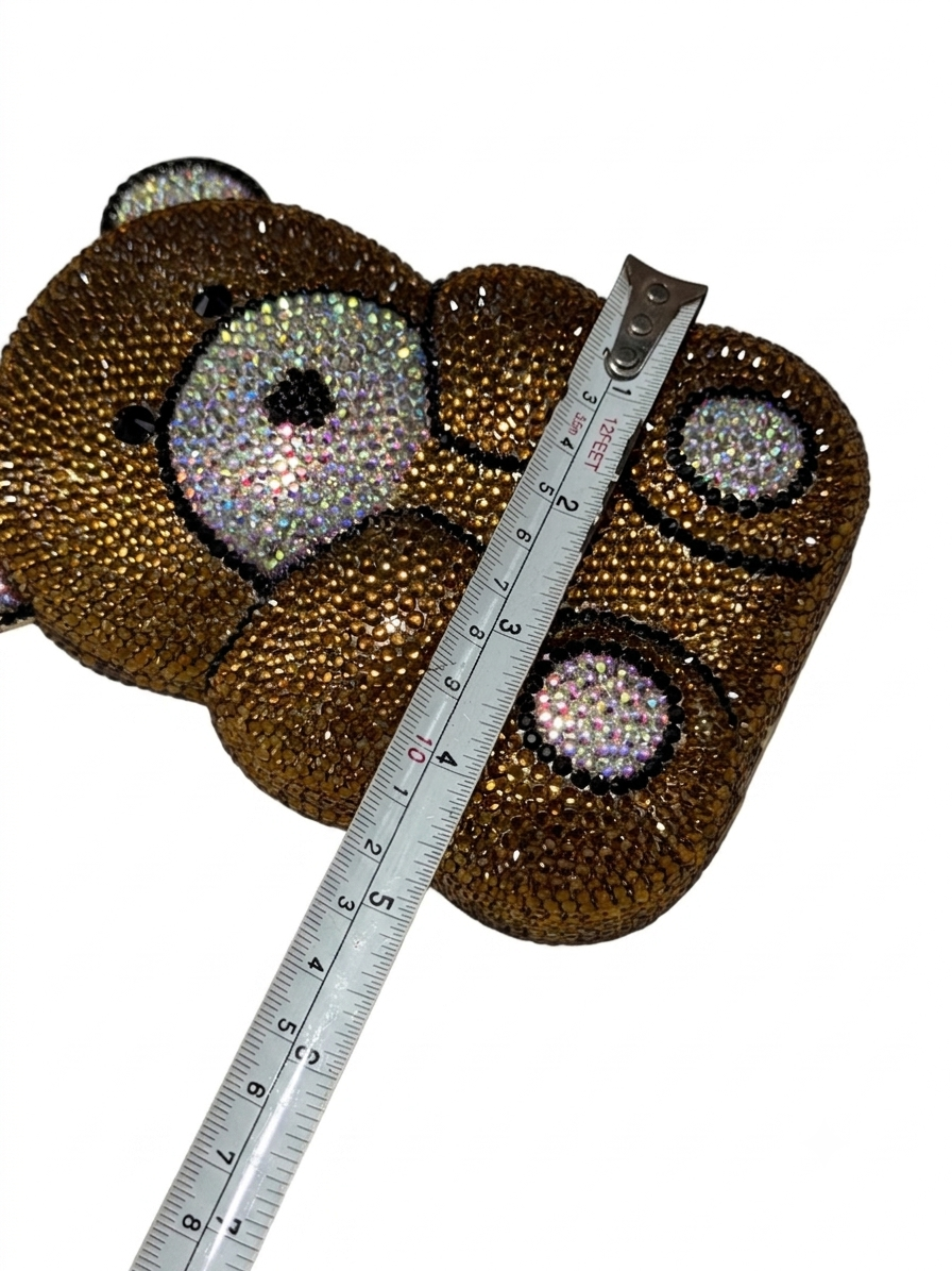 Swarovski Crystal Teddy Clutch
