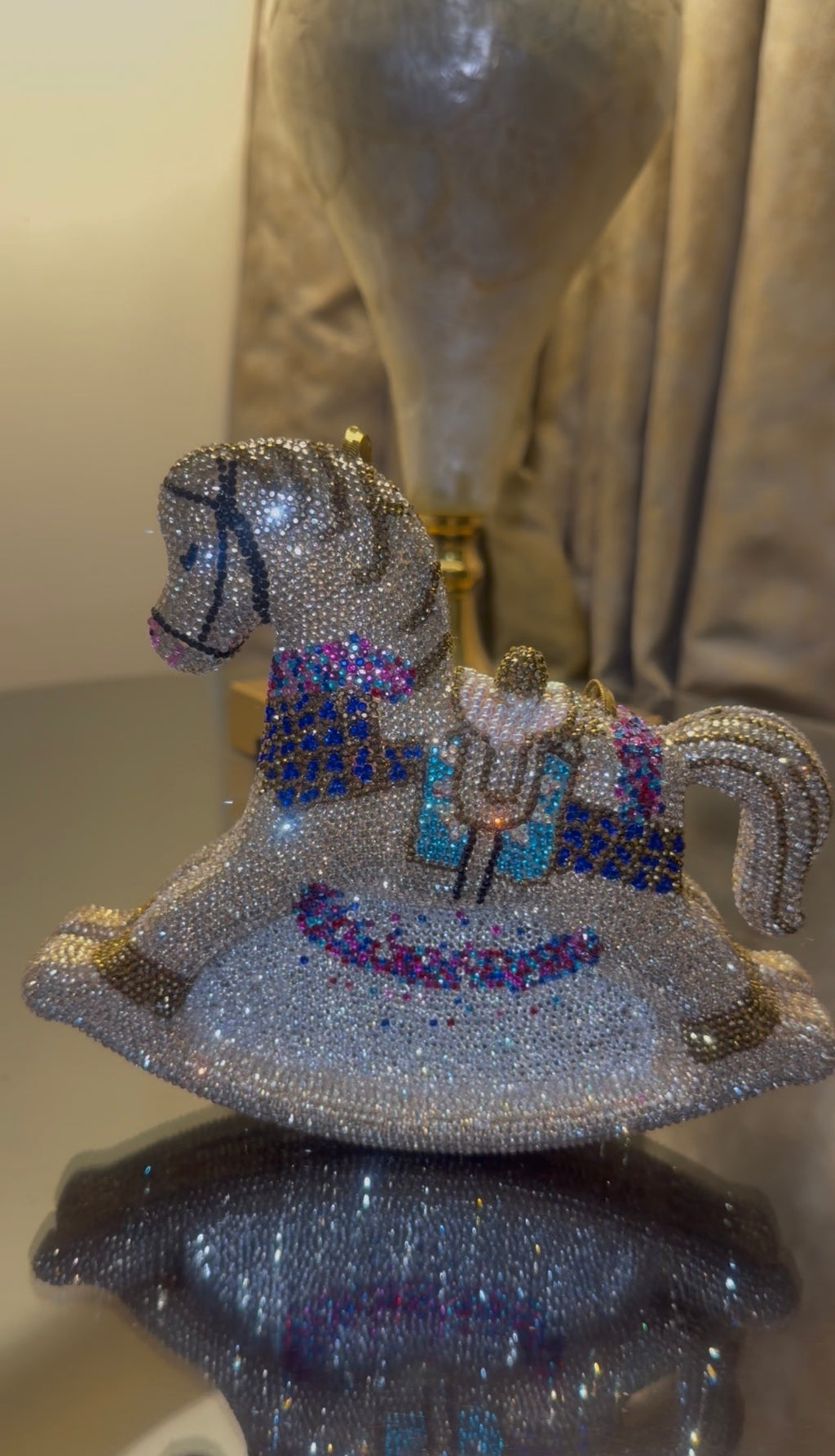Crystal Rocking Horse Clutch