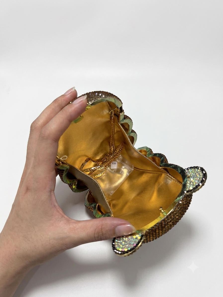 Swarovski Crystal Teddy Clutch