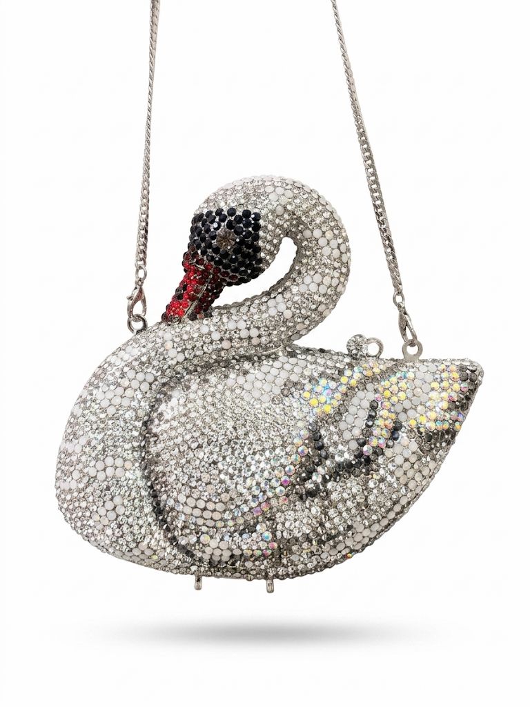 Luxury Swan Clutch