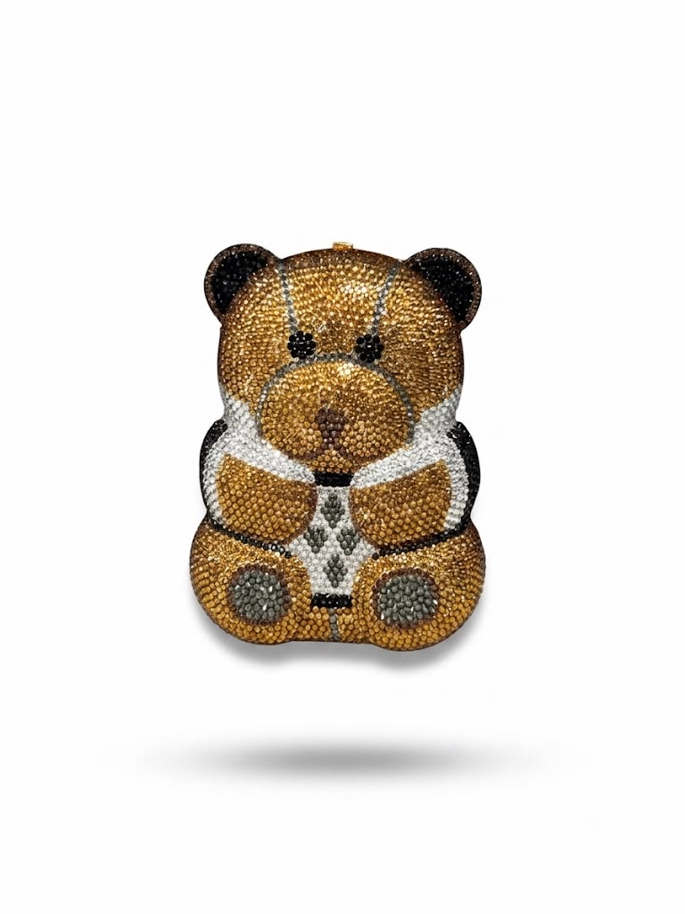 Swarovski Crystal Teddy Clutch