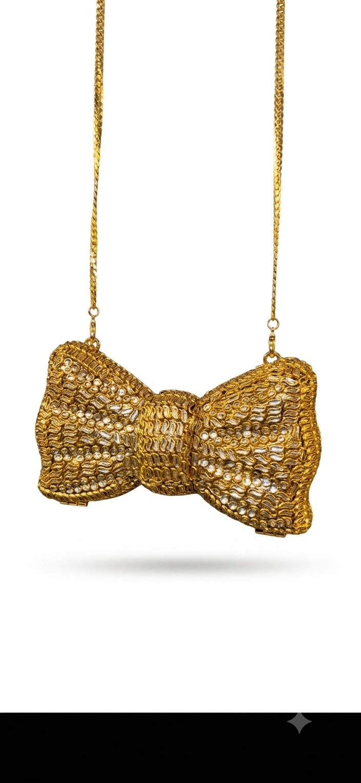 Kundan Bow Clutch