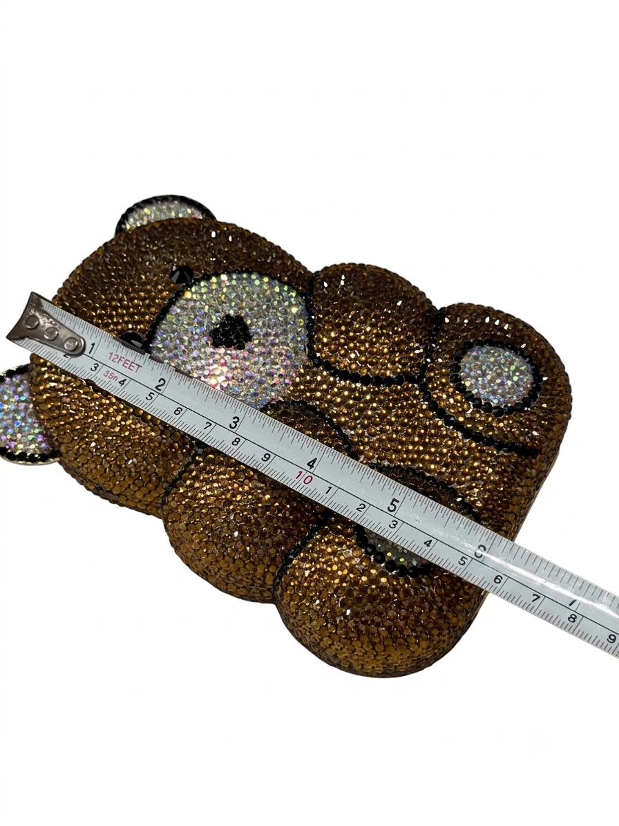 Swarovski Crystal Teddy Clutch