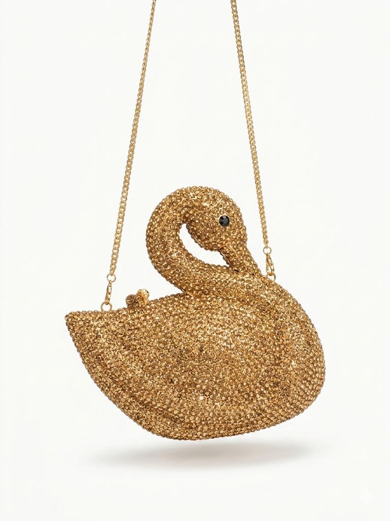 Luxury Swan Clutch
