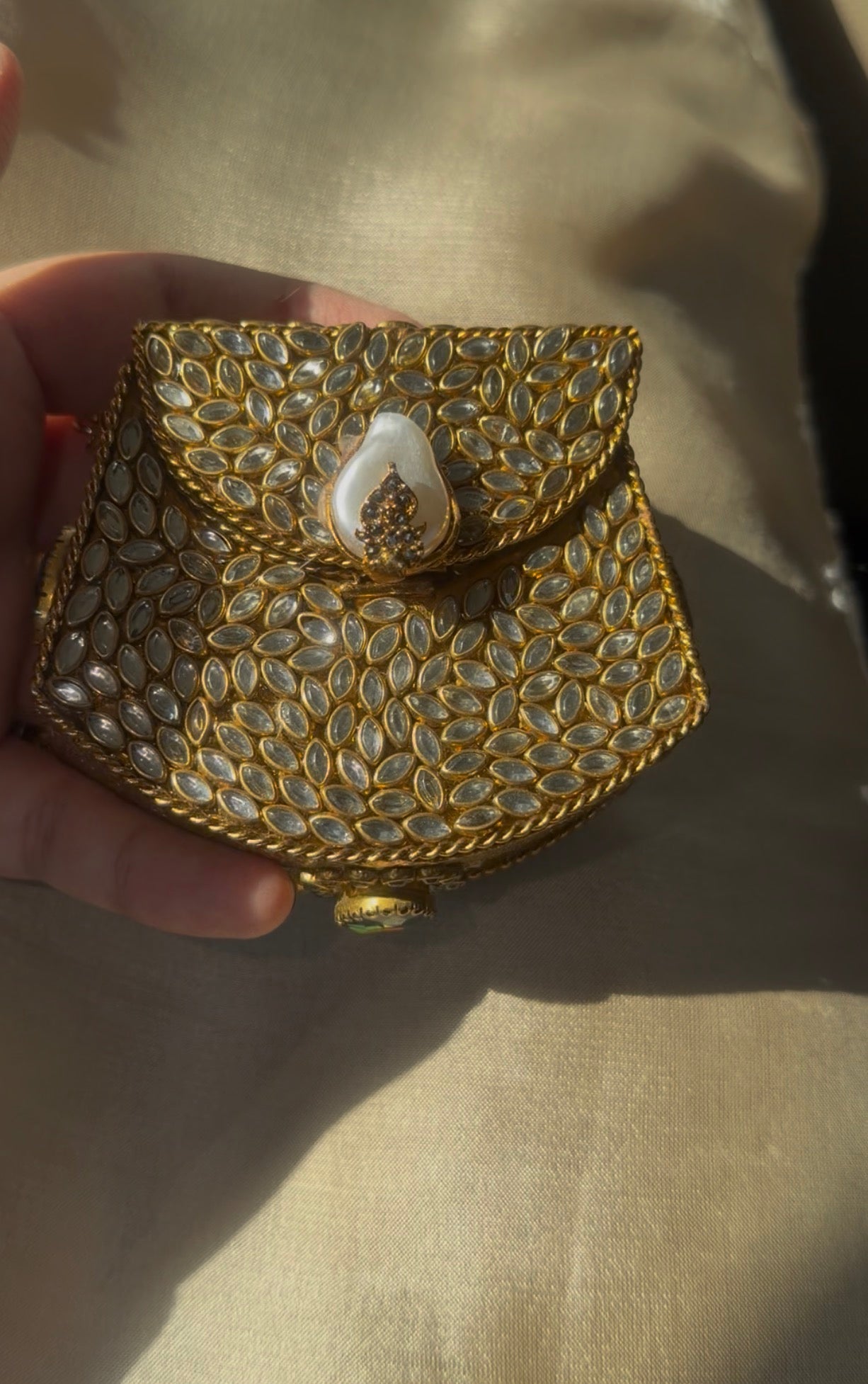 Mini Kundan Clutch