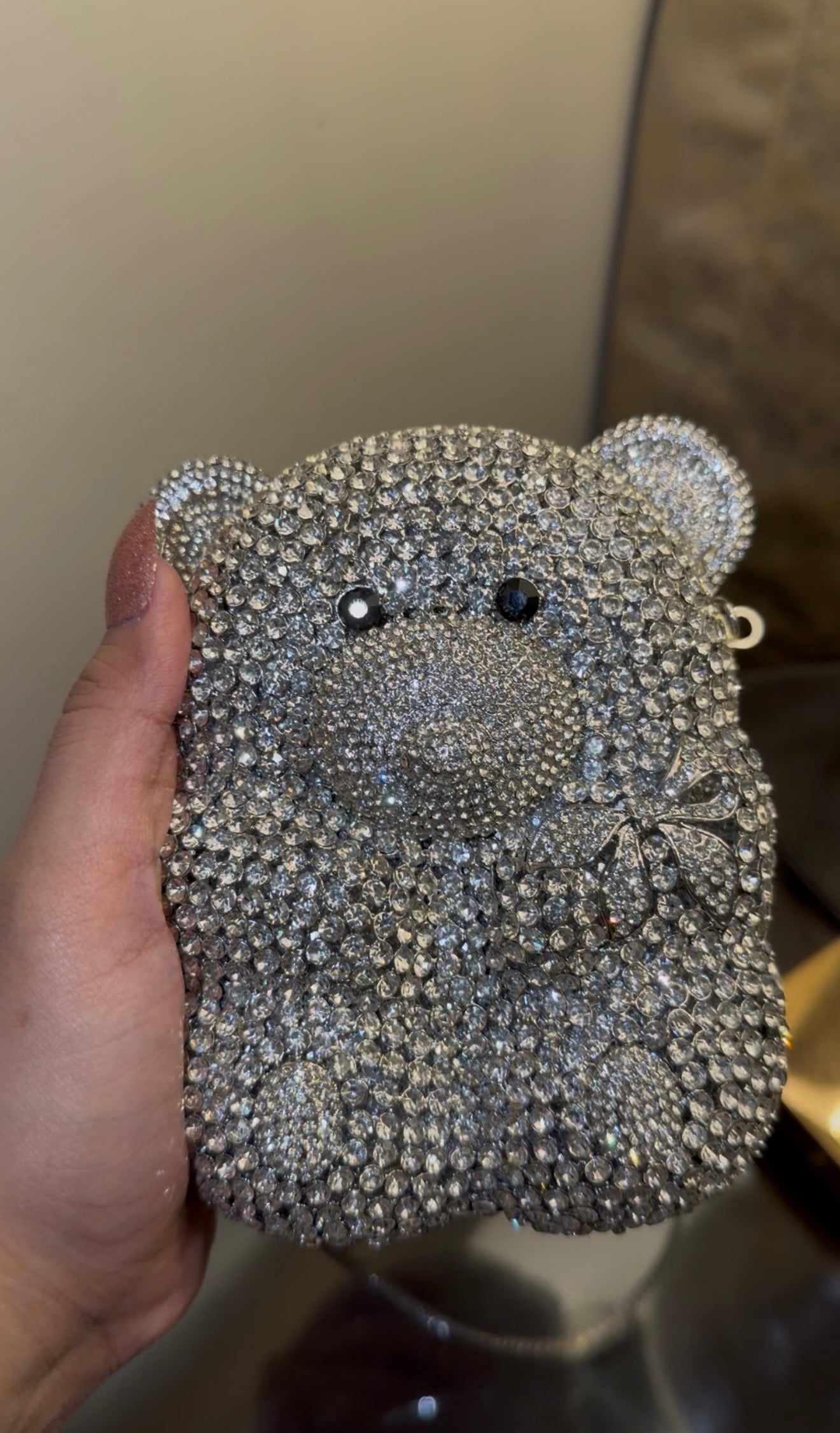 Teddy Crystal Clutch