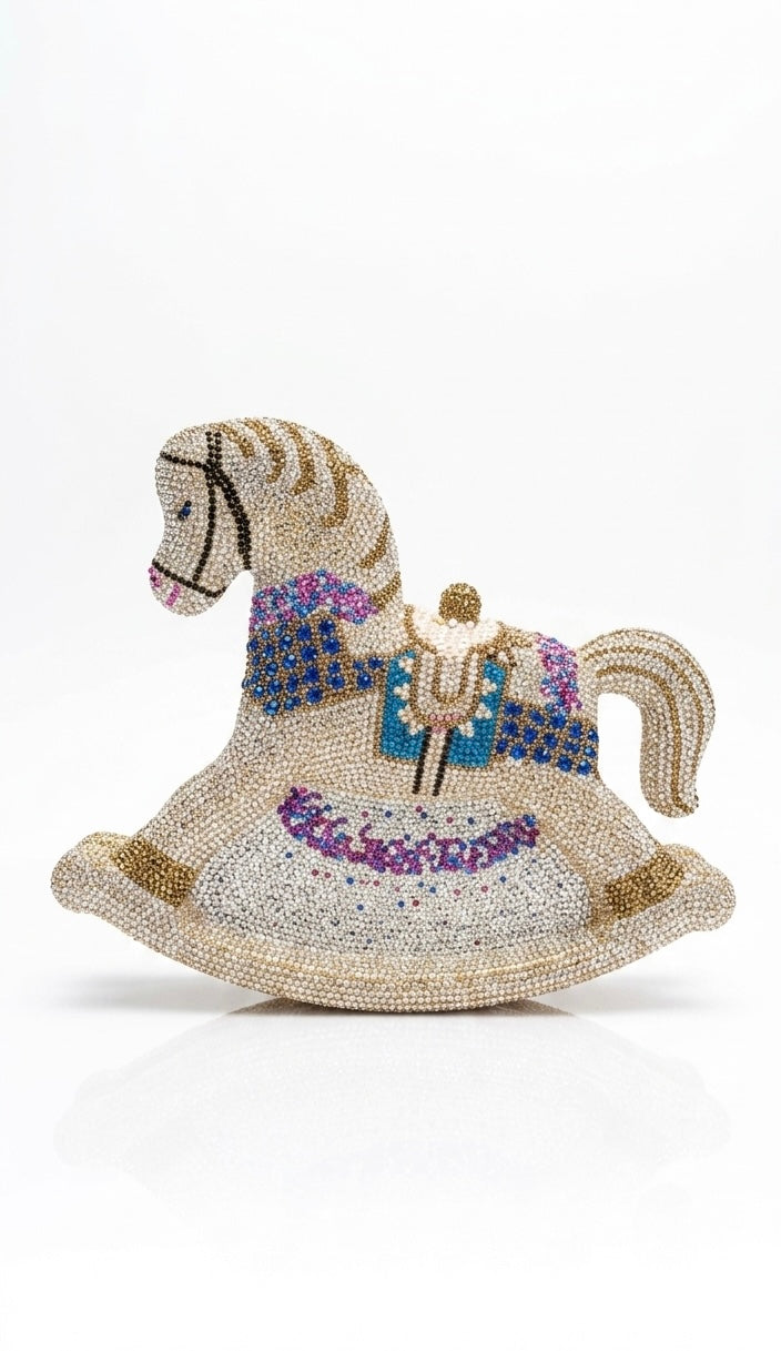 Crystal Rocking Horse Clutch