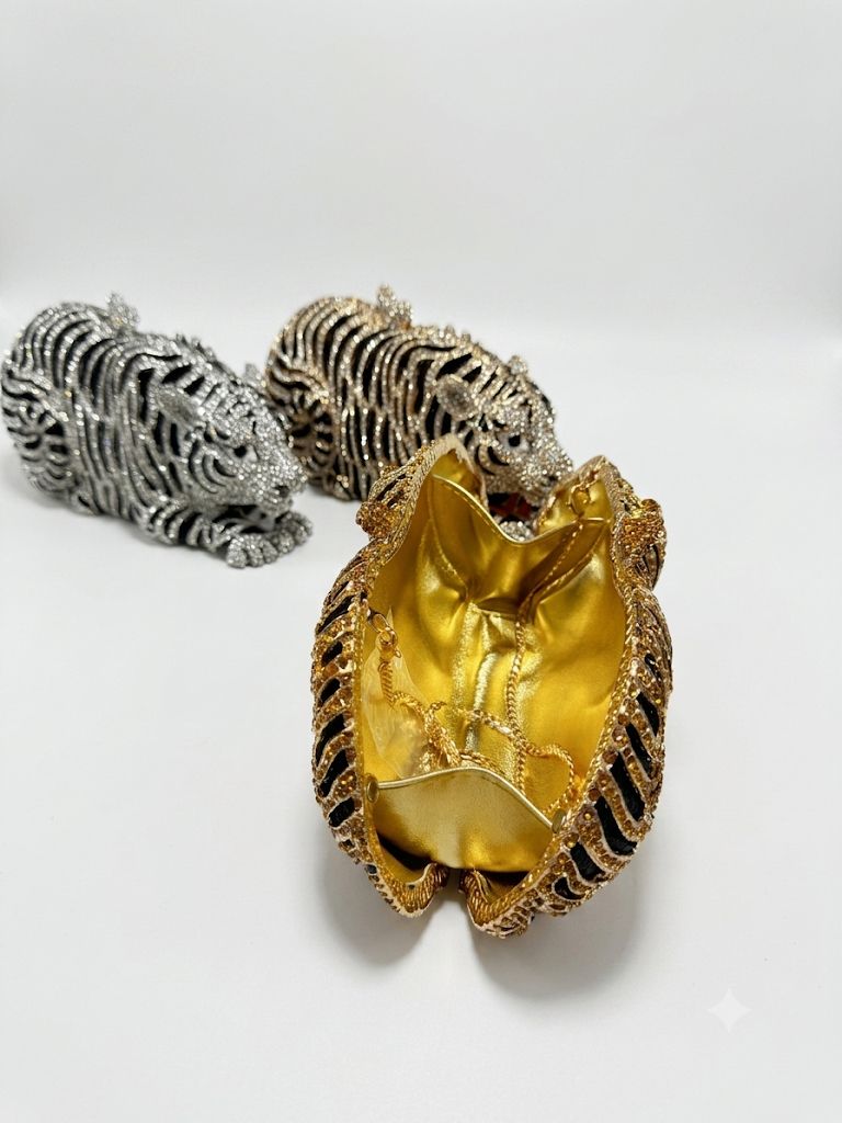 Crystal Tiger Clutch