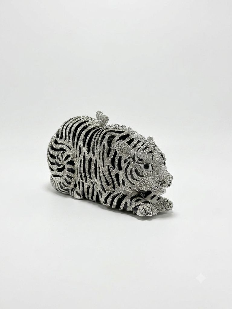 Crystal Tiger Clutch