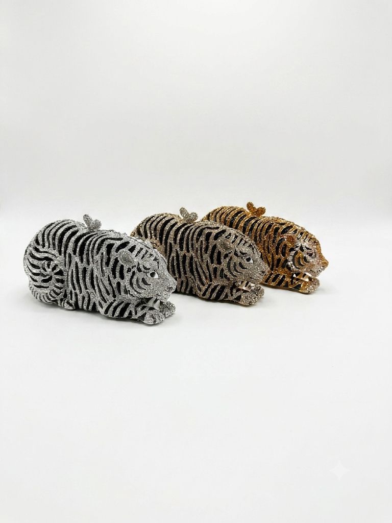 Crystal Tiger Clutch