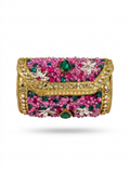 Rosé Bloom Kundan Clutch