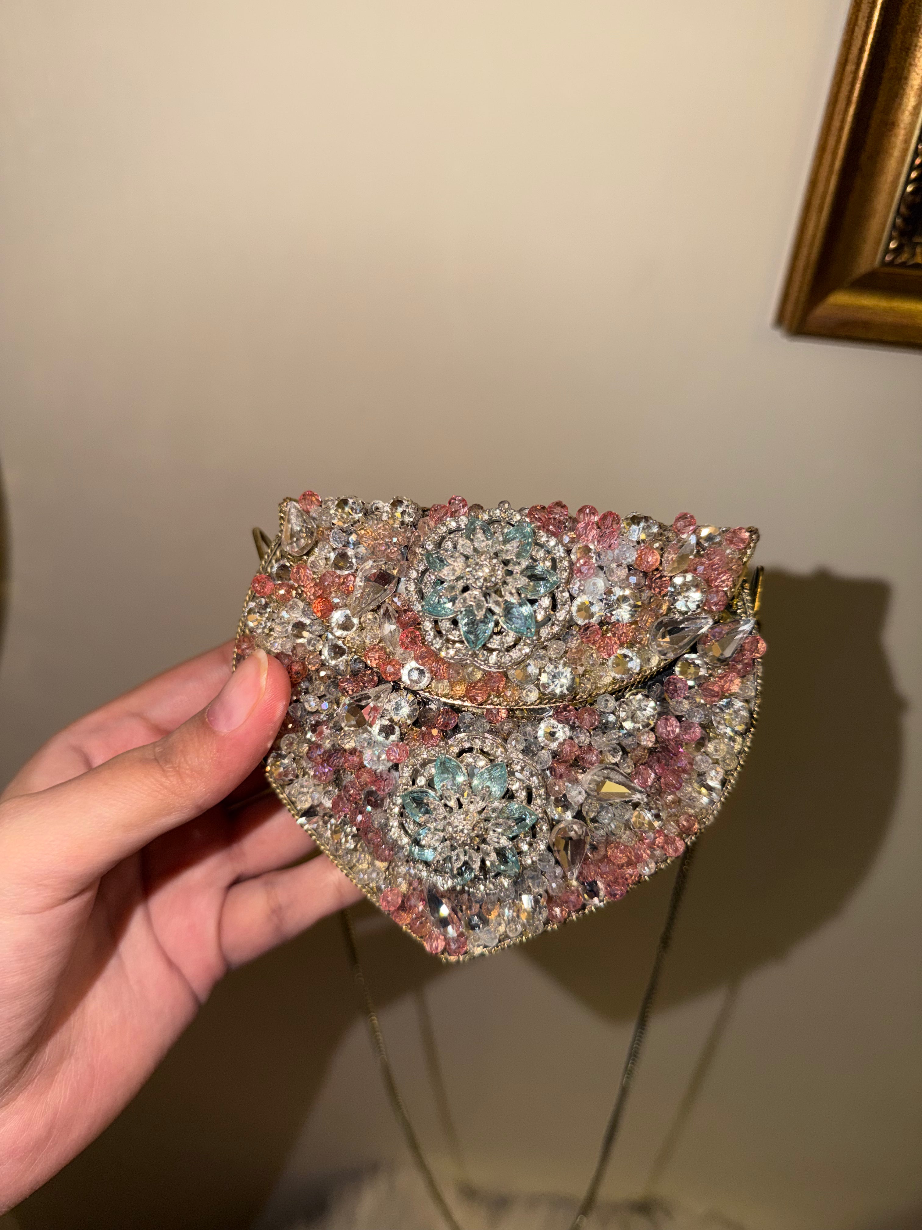 Pastel Crystal Clutch