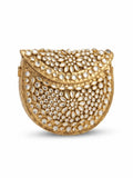 Elegant Kundan Embellished Clutch