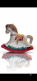 Rocking Horse Crystal Clutch|Luxury Rhinestone Evening Purse