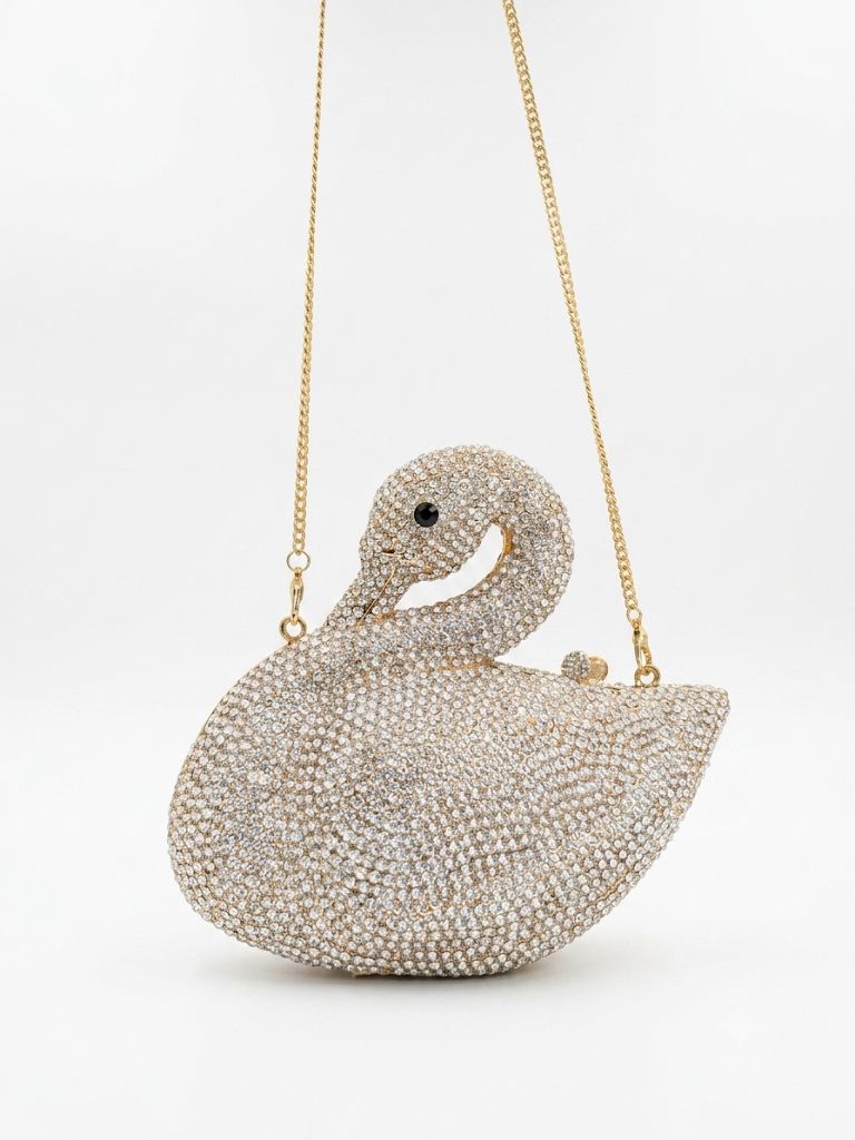 Luxury Swan Clutch